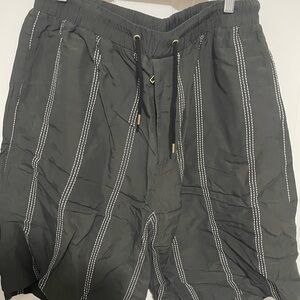 Giorgio Armani Striped Black Shorts